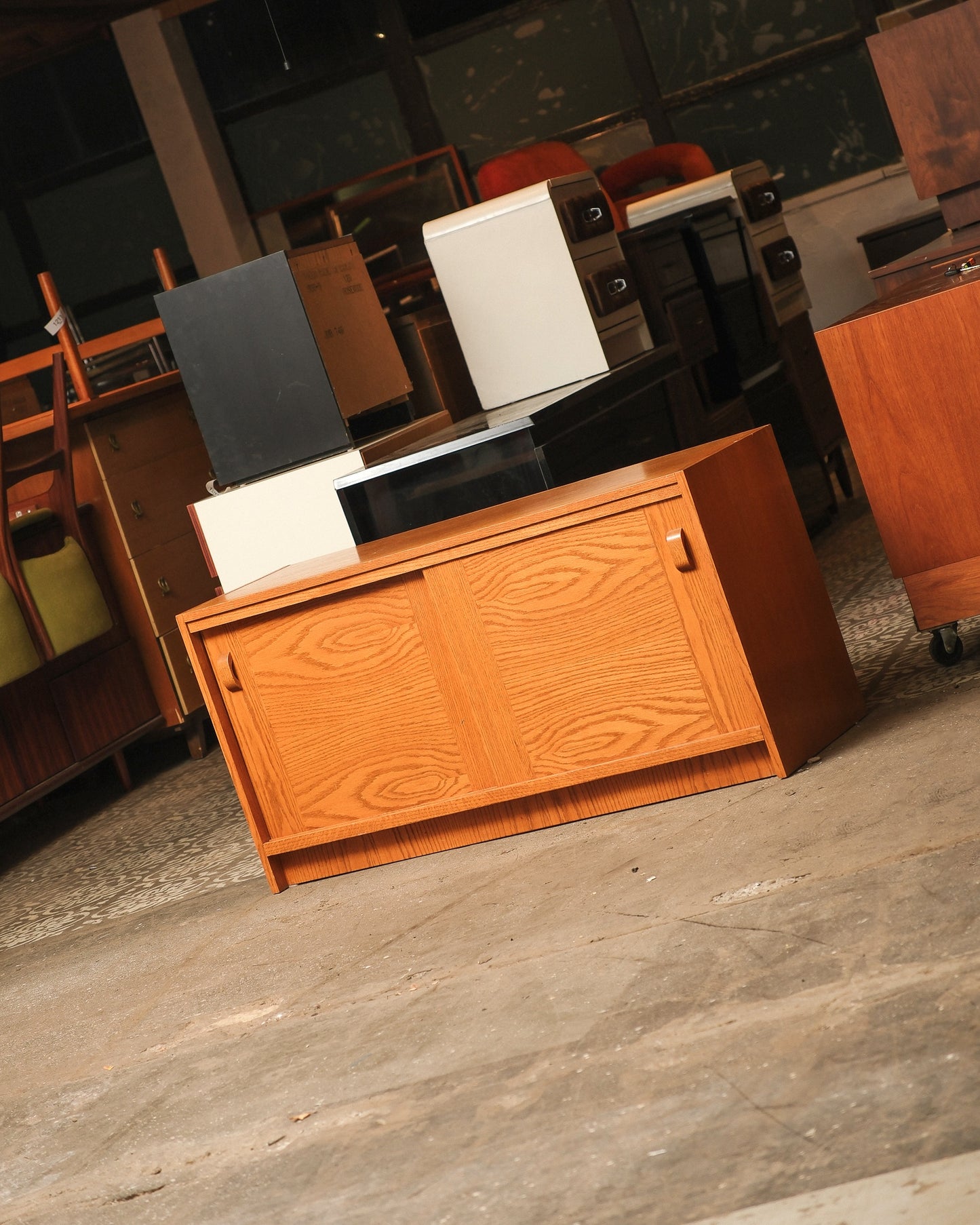 MCM Oak Cabinet