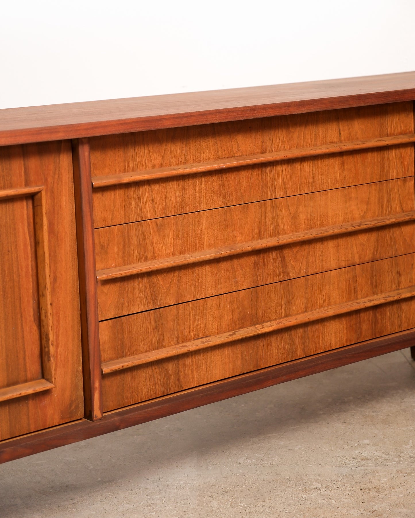 MCM Walnut Refurbished Credenza / Dresser