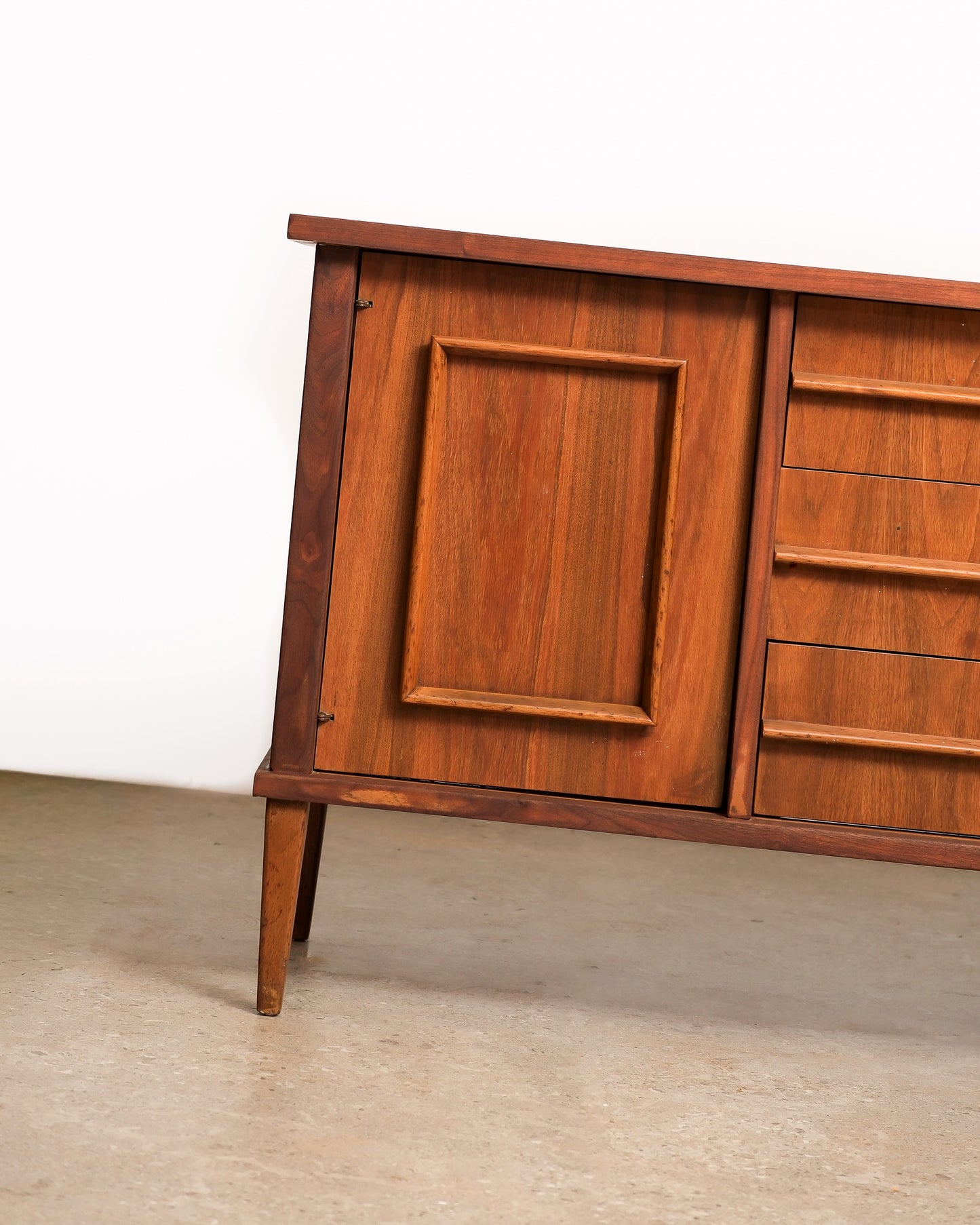 MCM Walnut Refurbished Credenza / Dresser
