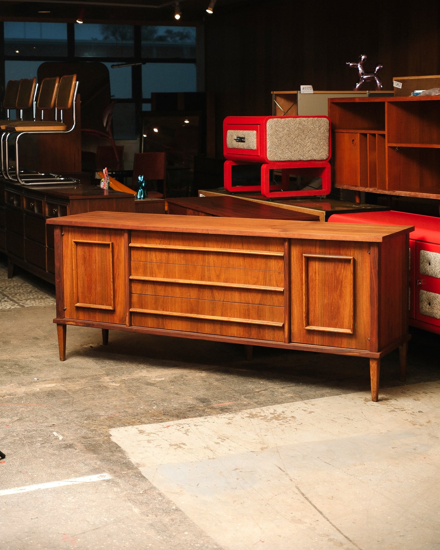 MCM Walnut Refurbished Credenza / Dresser