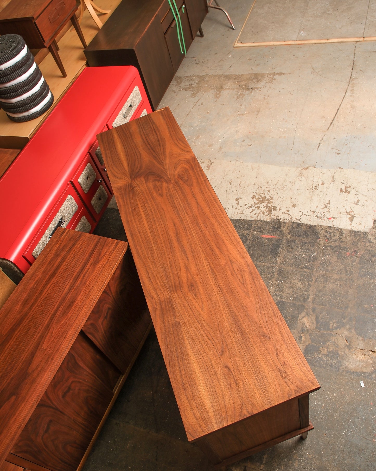 MCM Walnut Refurbished Credenza / Dresser