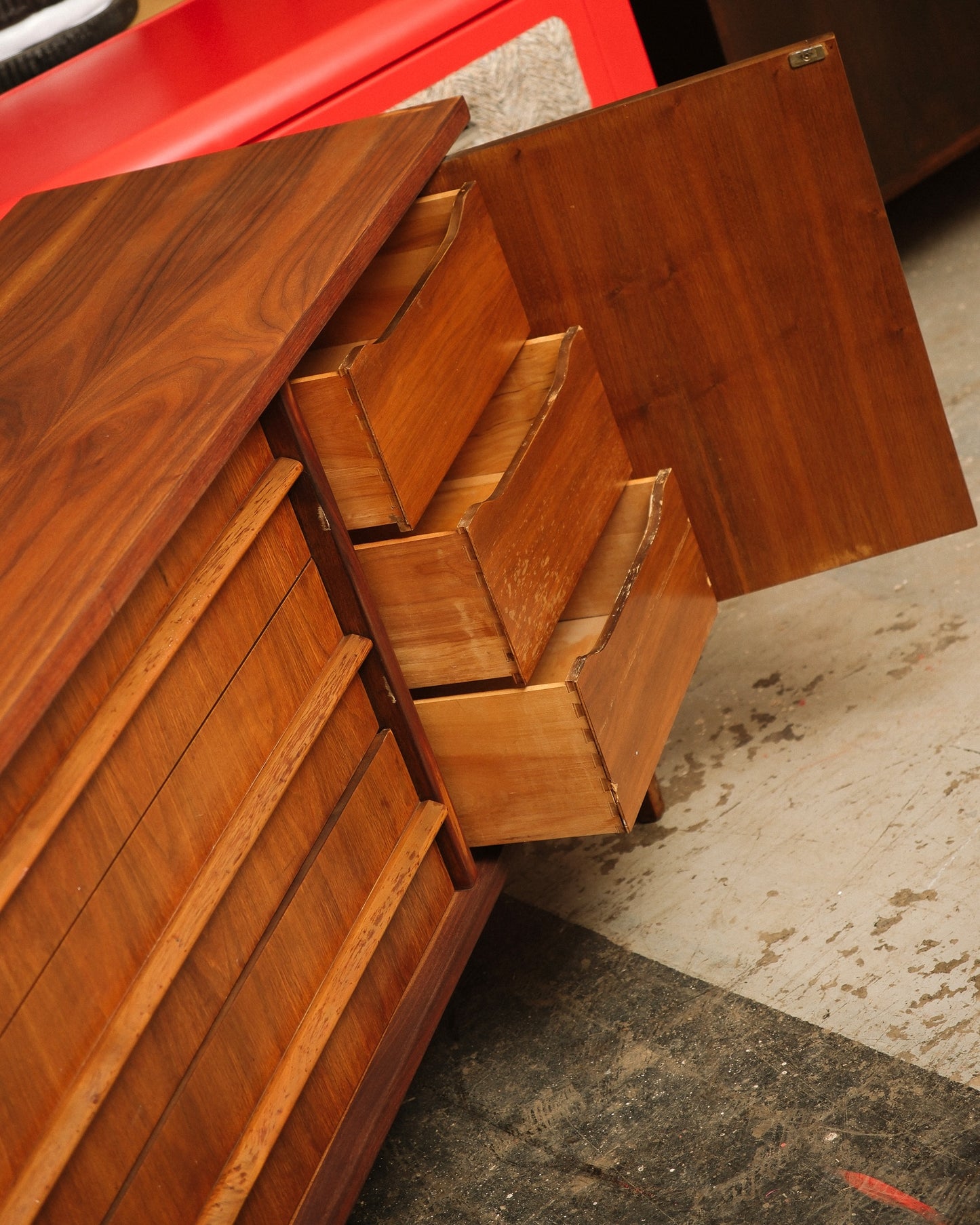 MCM Walnut Refurbished Credenza / Dresser