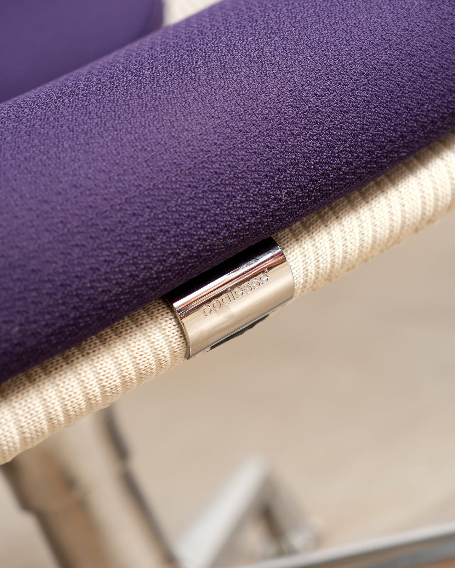Steelcase Purple / Chrome Chairs