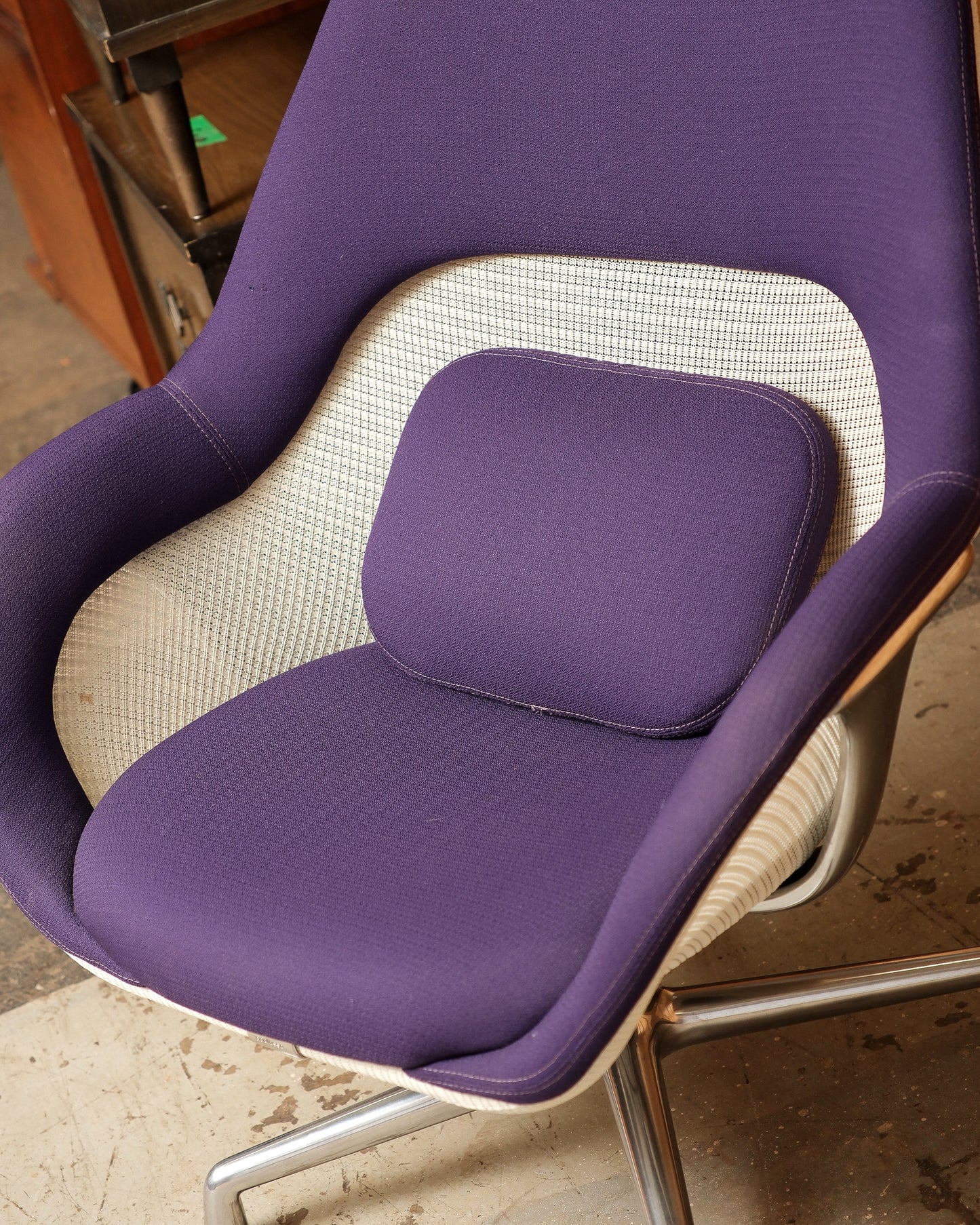 Steelcase Purple / Chrome Chairs