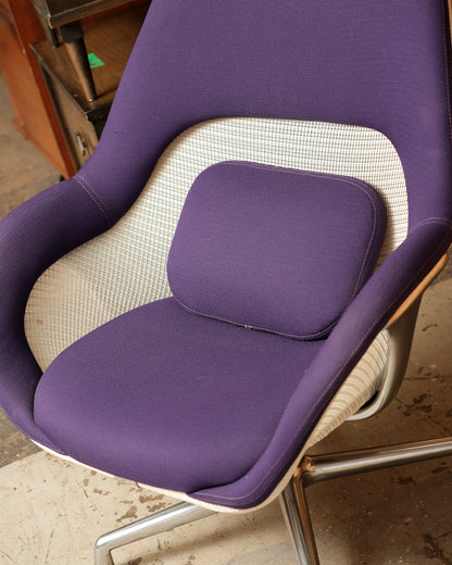 Steelcase Purple / Chrome Chairs