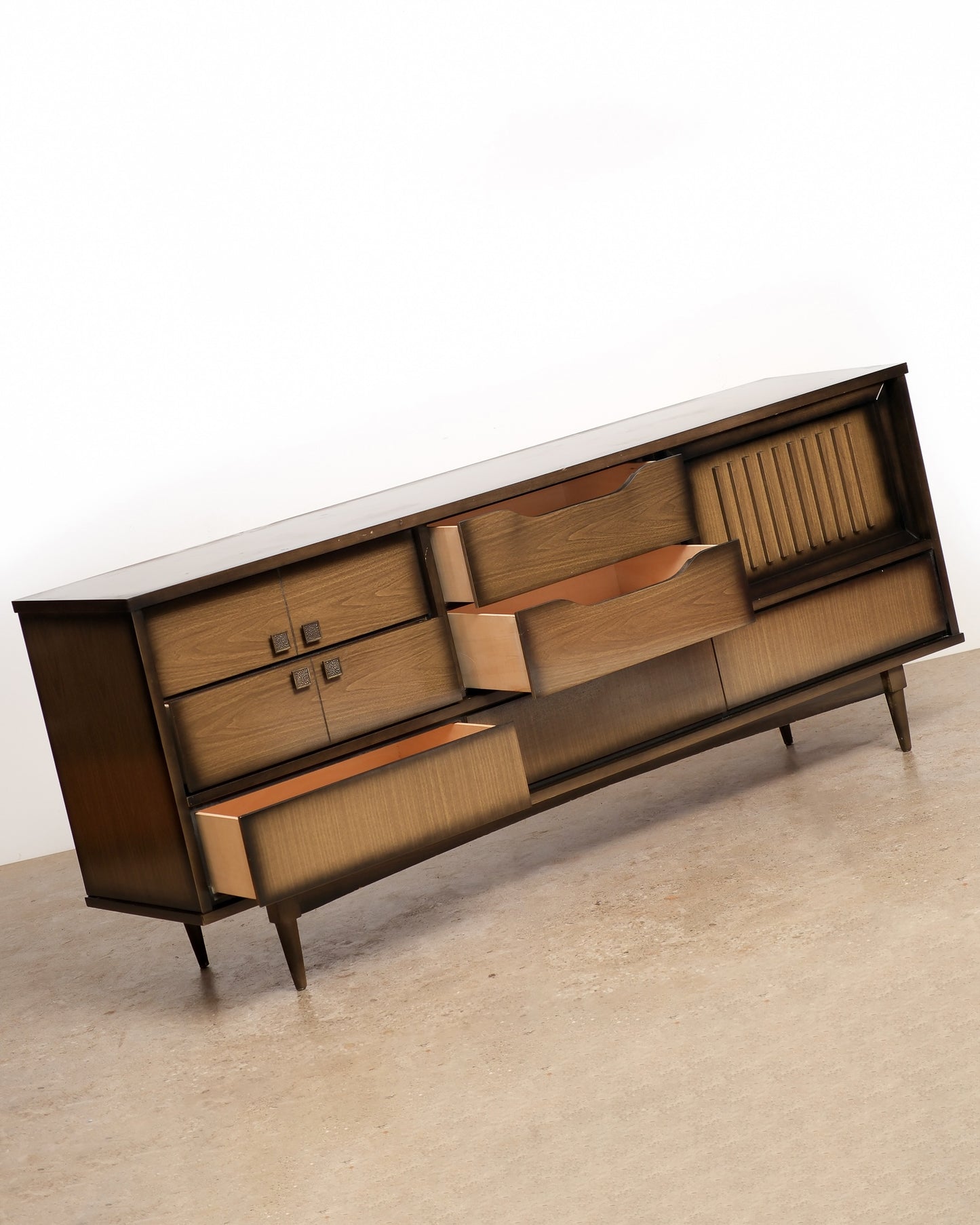 MCM Walnut Contemporary Dresser