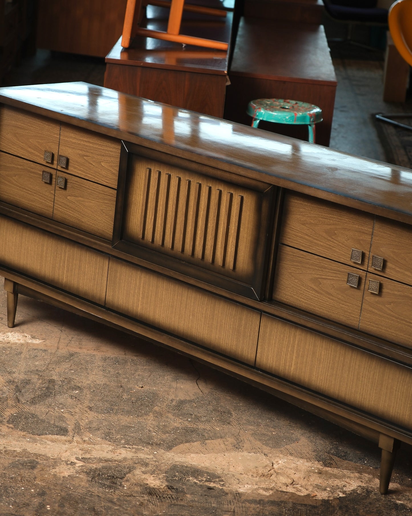 MCM Walnut Contemporary Dresser
