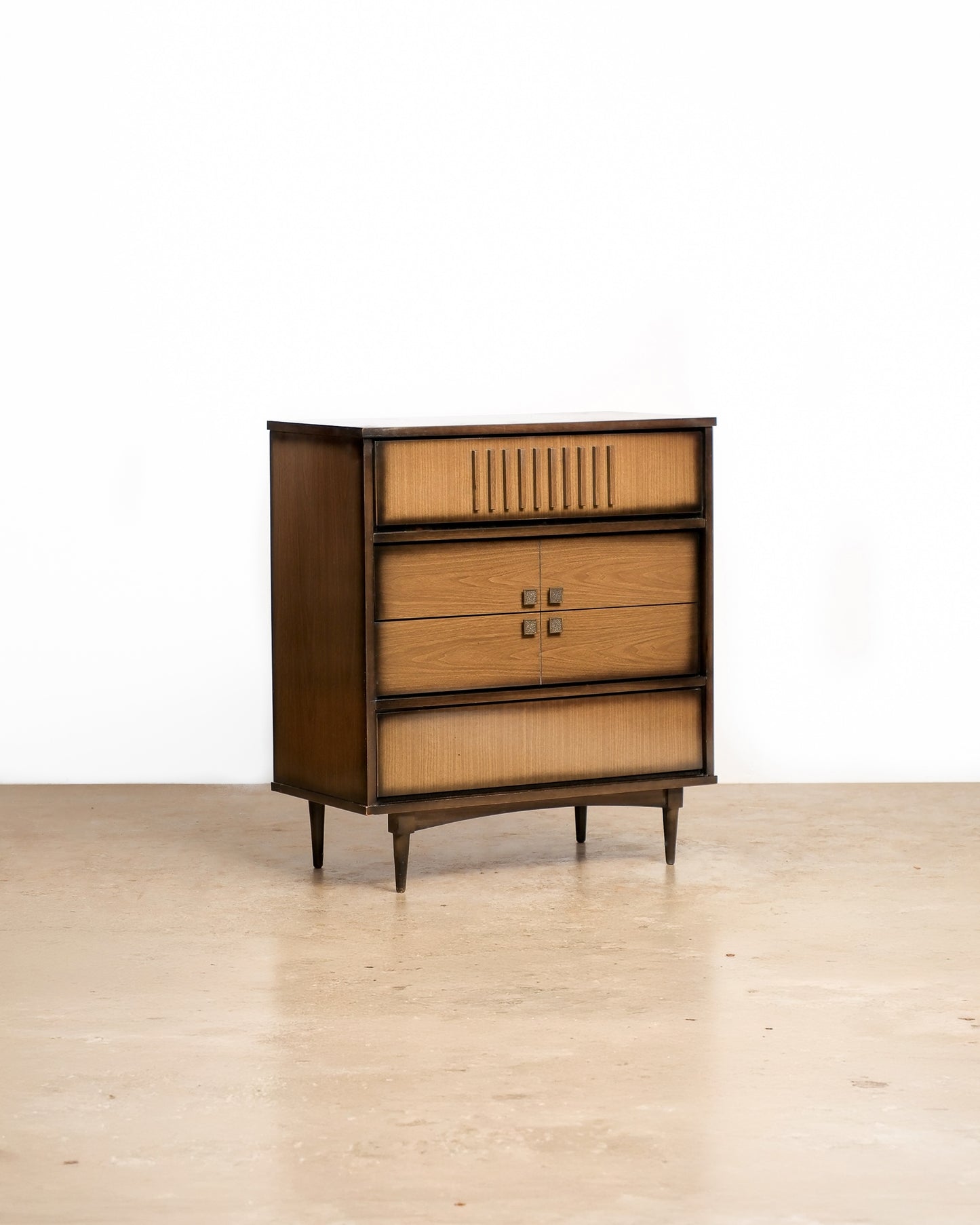MCM Walnut Contemporary Tallboy