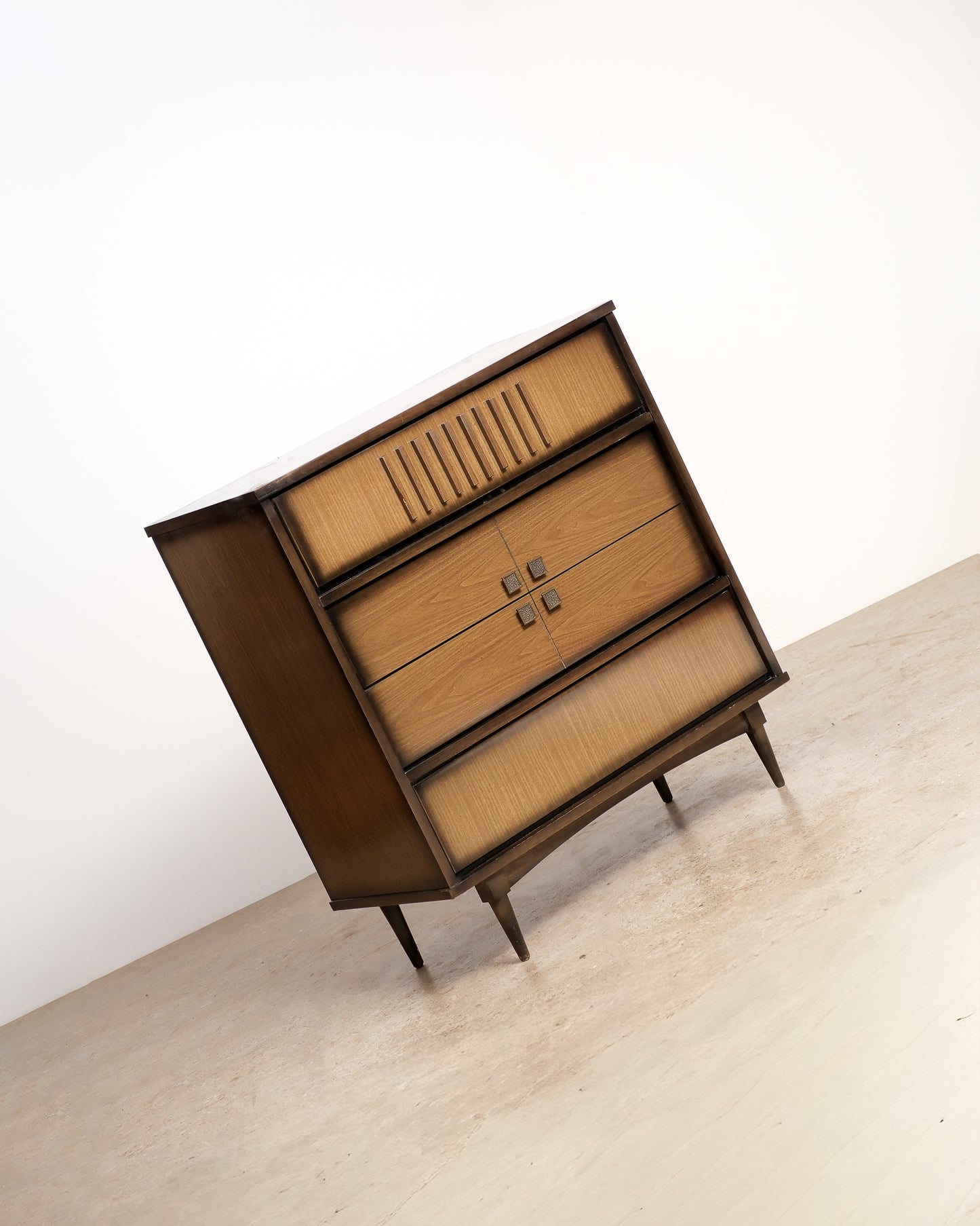 MCM Walnut Contemporary Tallboy