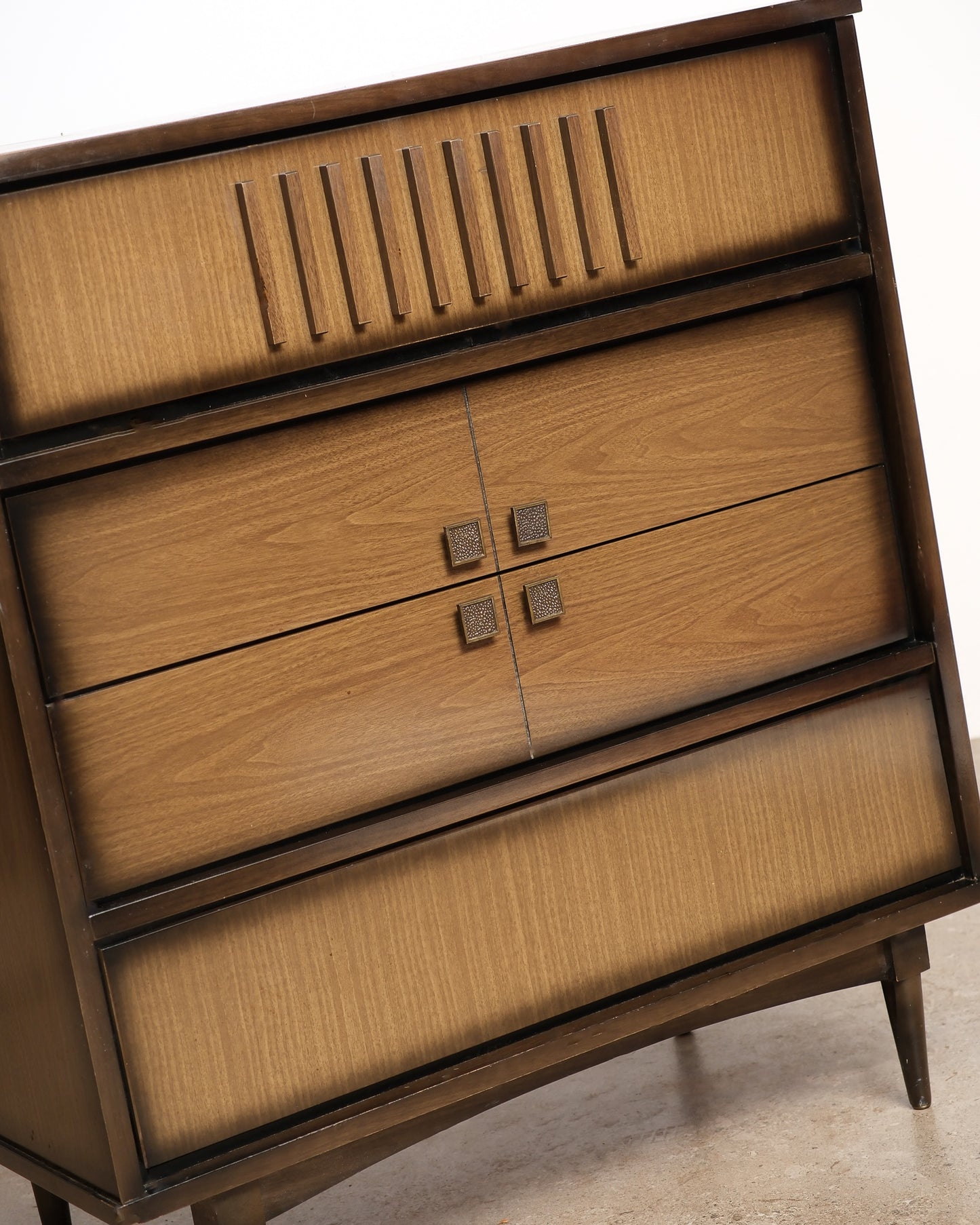 MCM Walnut Contemporary Tallboy