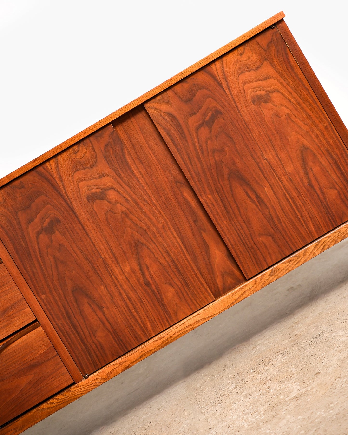 MCM Walnut Refurbished Sideboard by KF