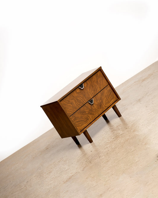 MCM Walnut Nightstand By Treco