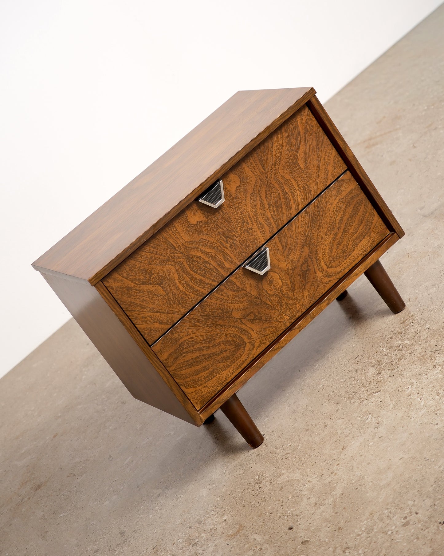 MCM Walnut Nightstand By Treco