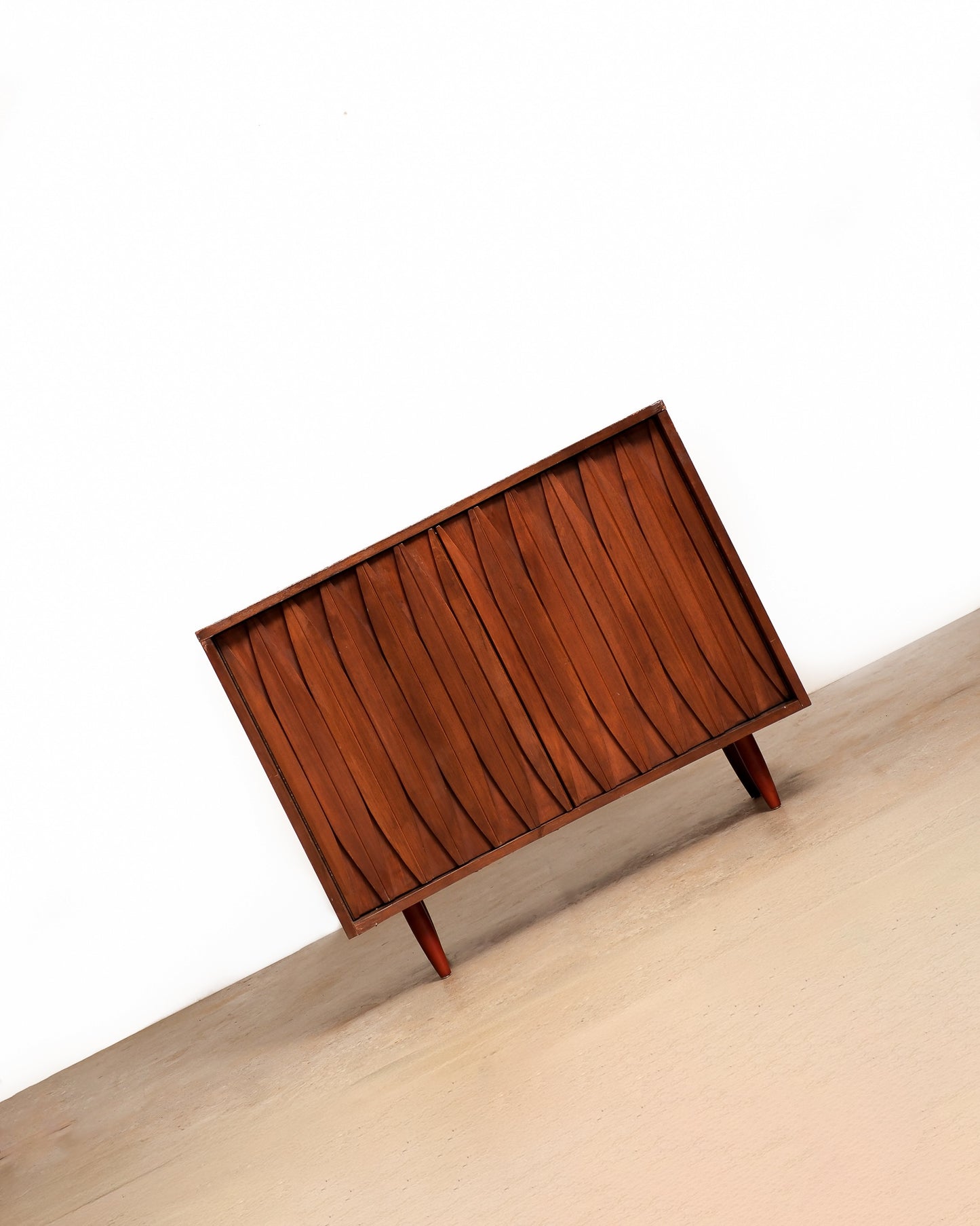 MCM Brutalist Dark Walnut Dresser