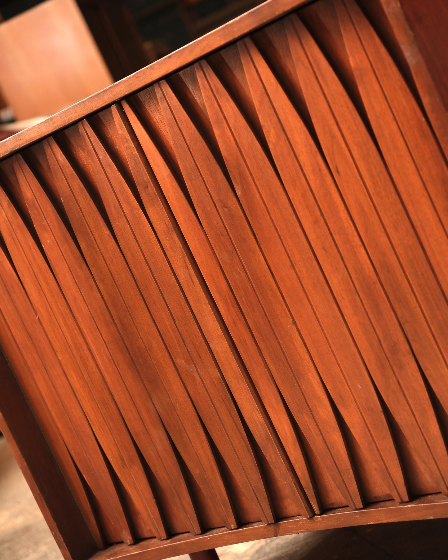 MCM Brutalist Dark Walnut Dresser
