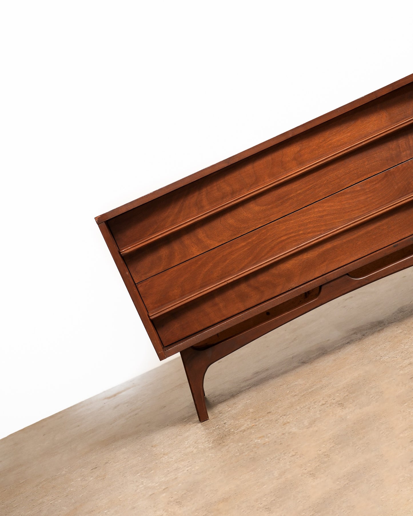 MCM Dark Walnut Modernist Dresser