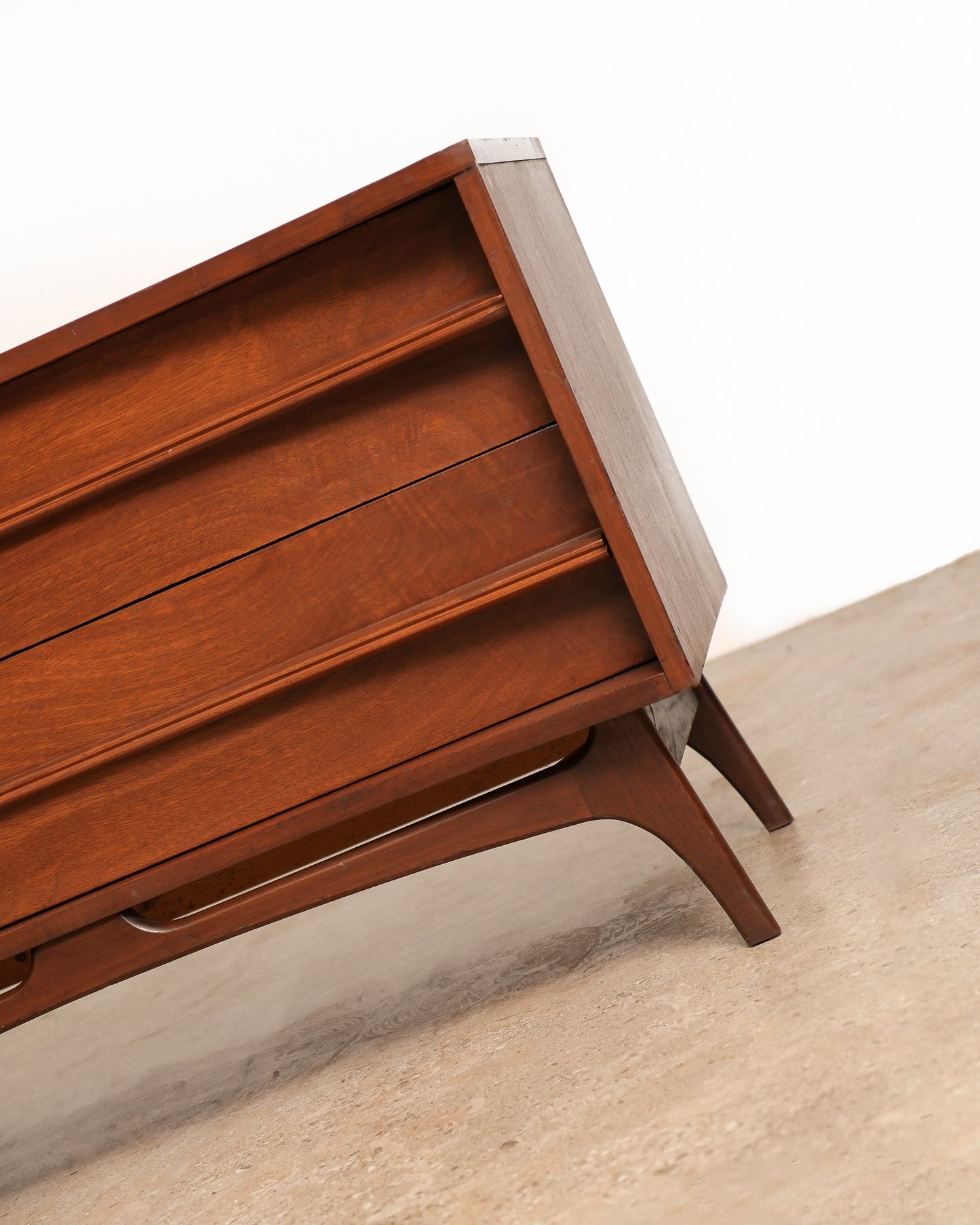 MCM Dark Walnut Modernist Dresser