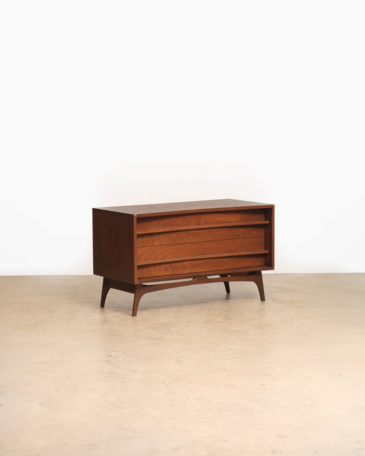 MCM Dark Walnut Modernist Dresser
