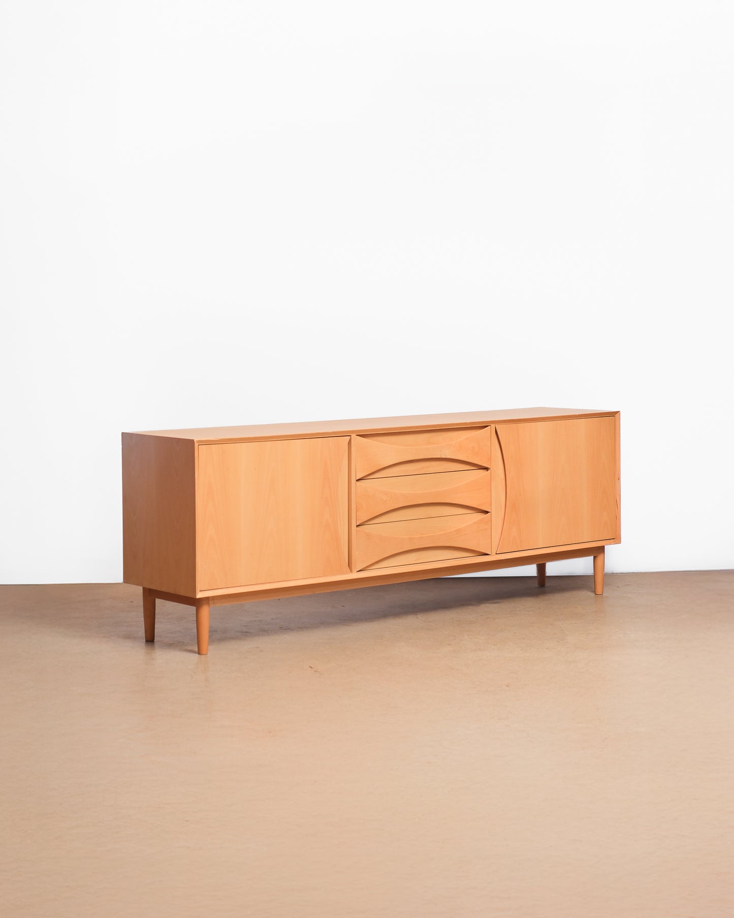 MCM Style Oak Credenza By Edimass
