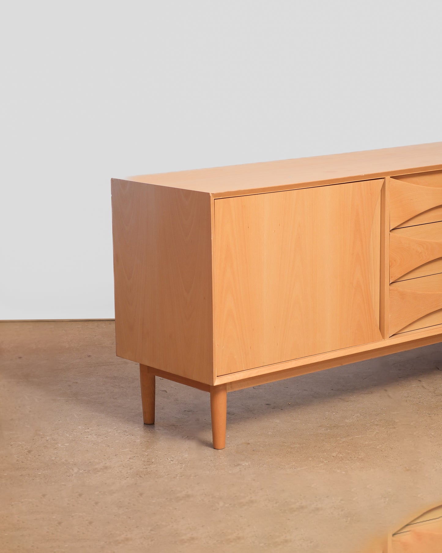 MCM Style Oak Credenza By Edimass