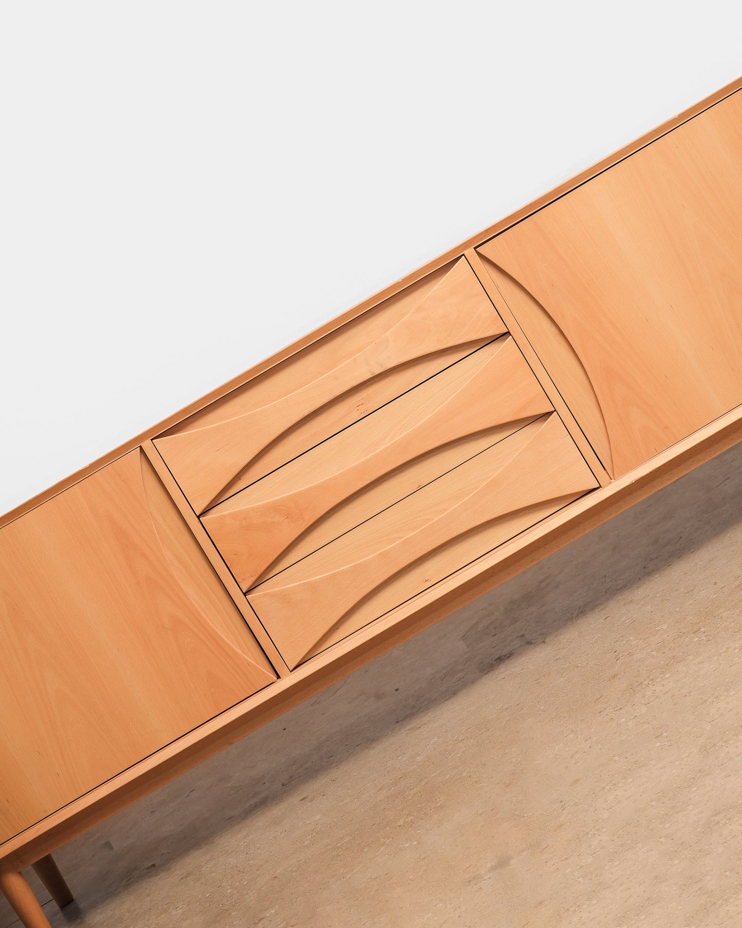MCM Style Oak Credenza By Edimass