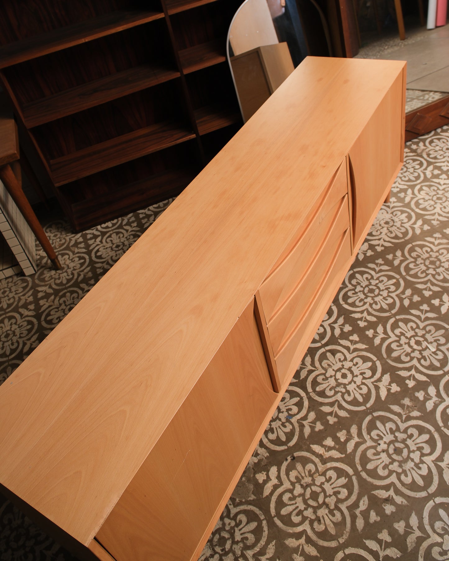 MCM Style Oak Credenza By Edimass