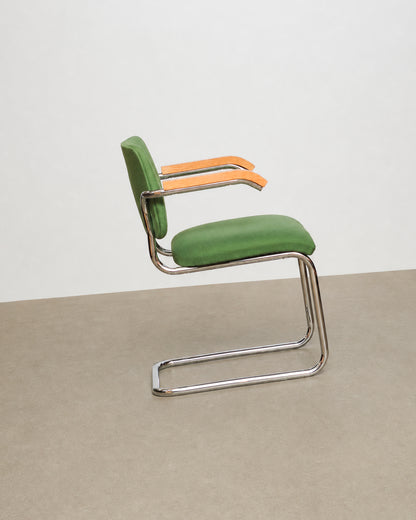 Additional angle of the Cesca-style chair showing the back and armrest detail.