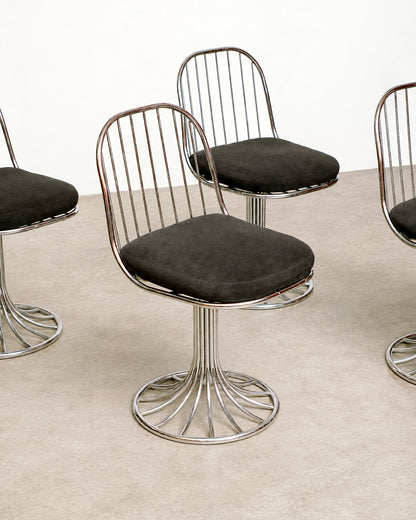 Another angle of the table and chairs set showing the full dining arrangement.