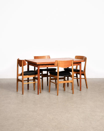 Chair shown from the front, highlighting the bentwood backrest curve.