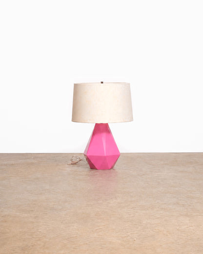 Delta table lamp by Robert Abbey on a plain white background — sculptural geometric form