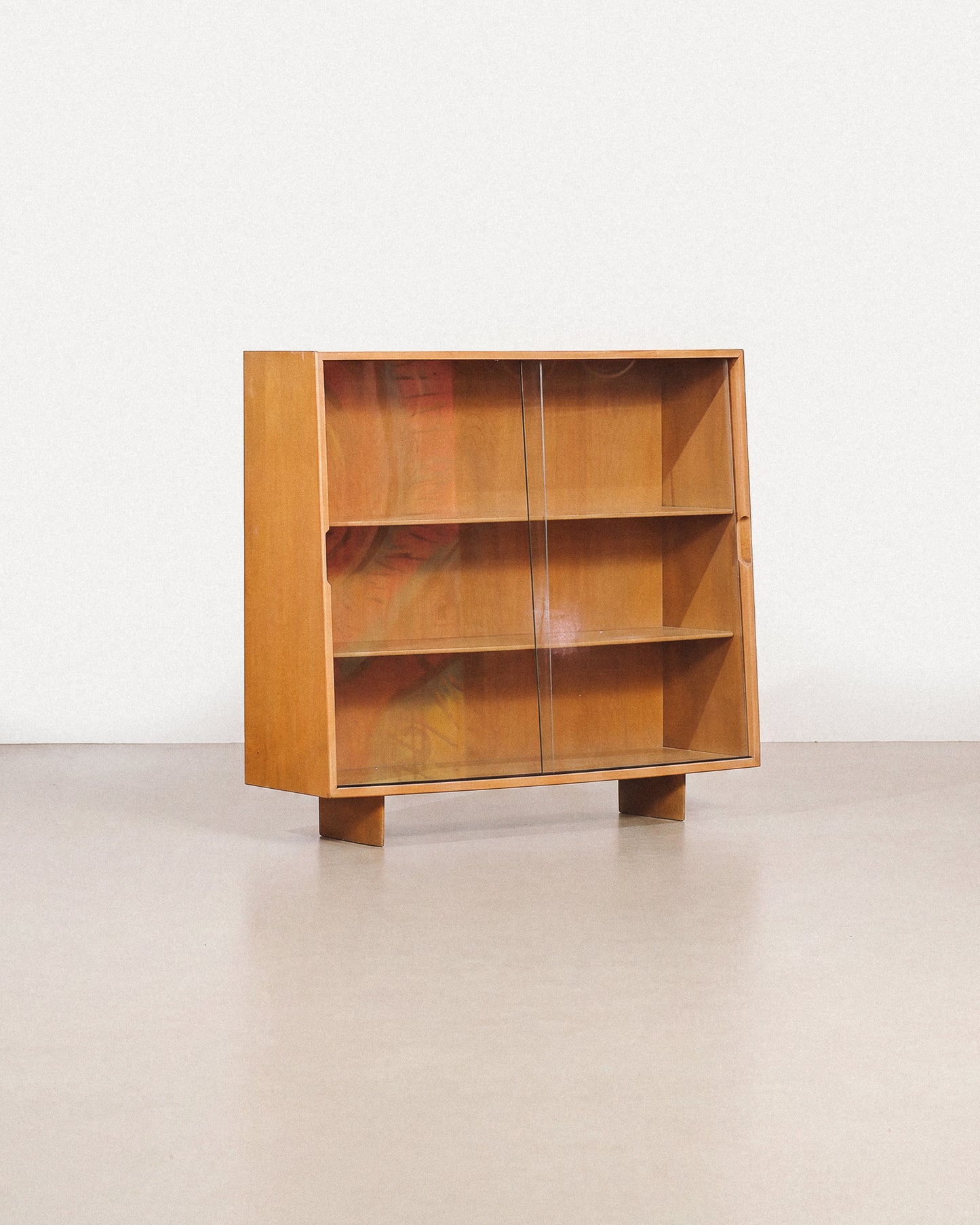 MCM Birch Glass Cabinet by Jan Kuypers for Imperial Furniture