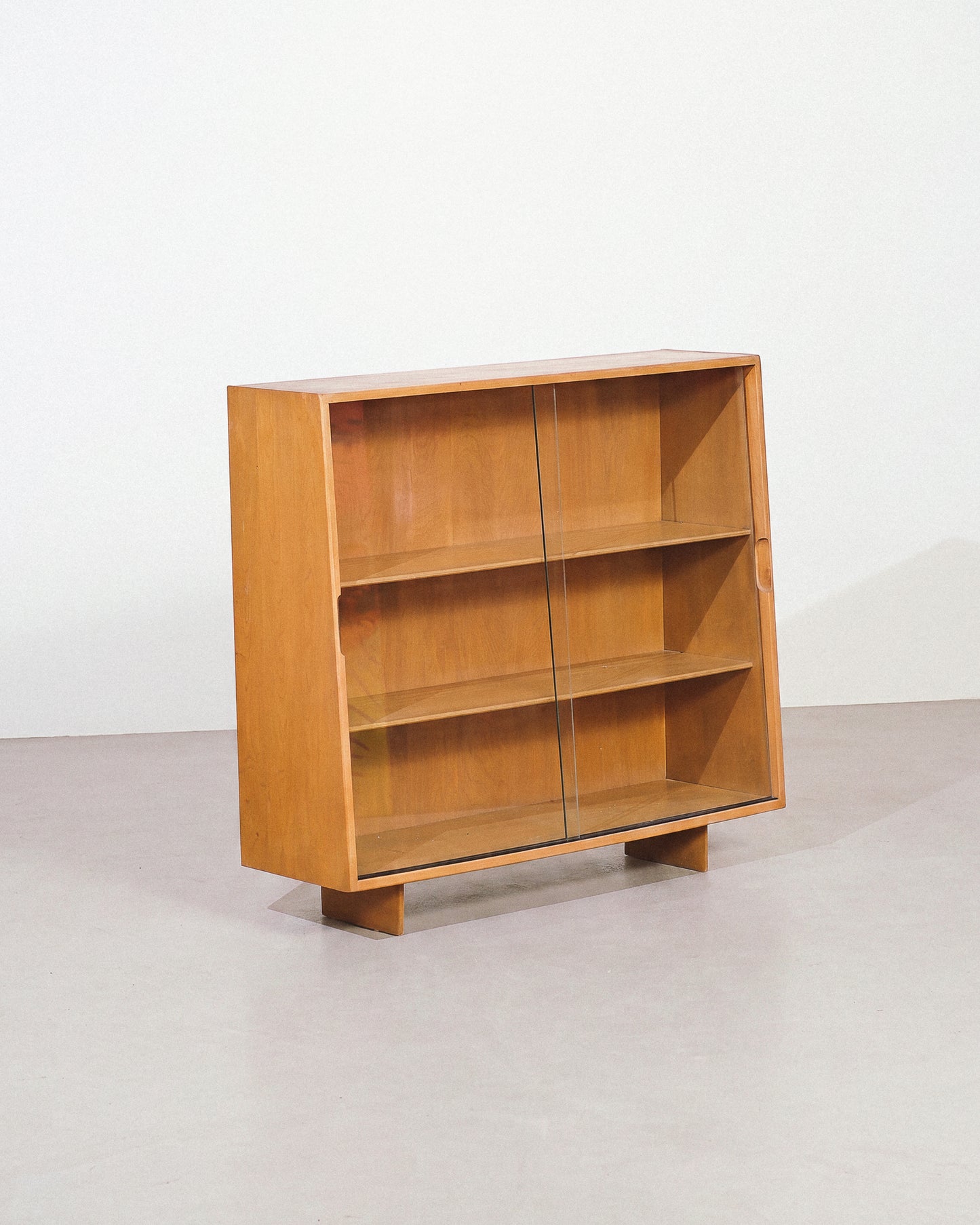 MCM Birch Glass Cabinet by Jan Kuypers for Imperial Furniture