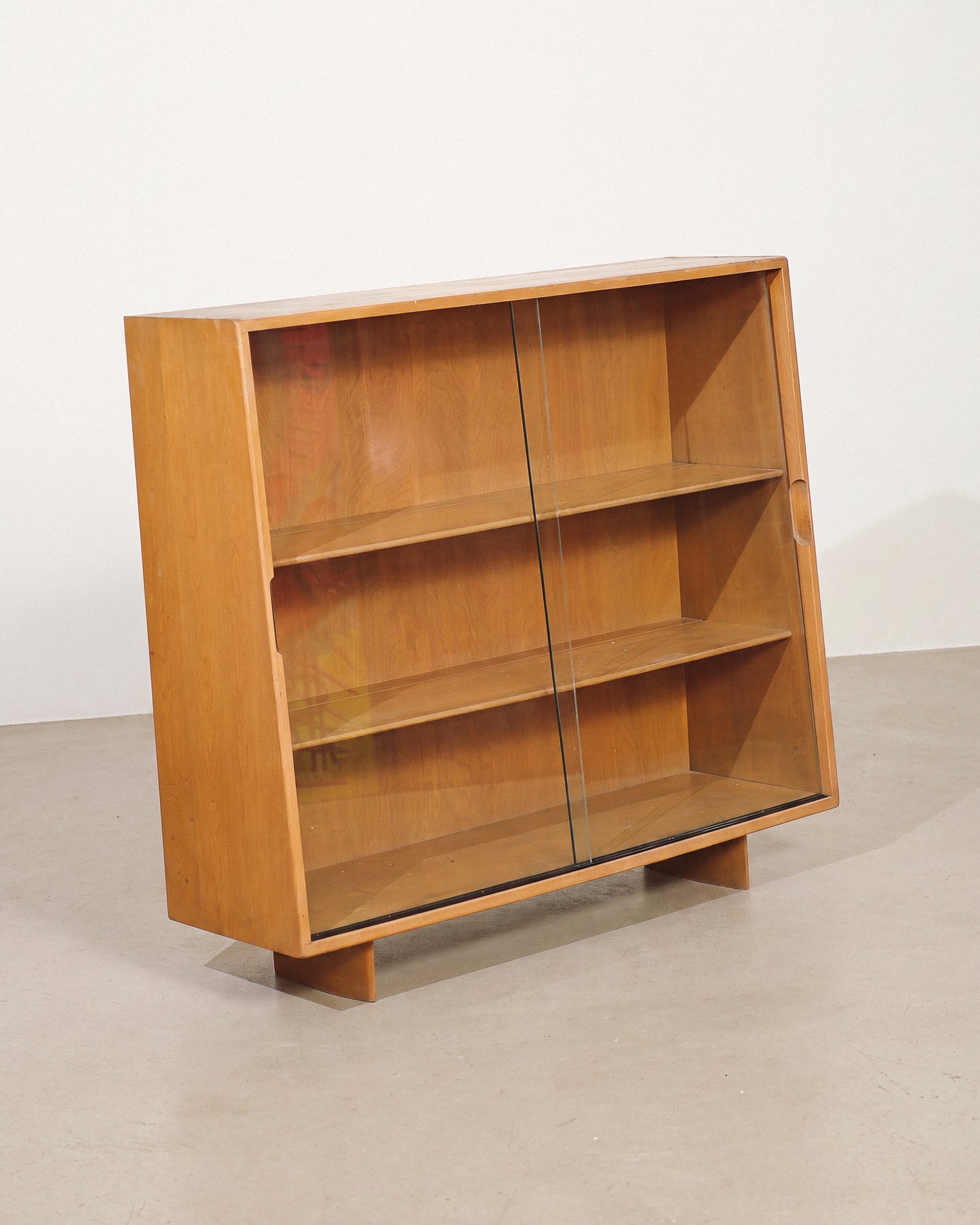 MCM Birch Glass Cabinet by Jan Kuypers for Imperial Furniture