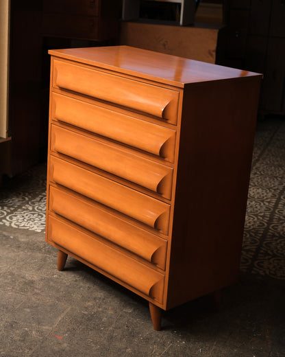 MCM Birch Tallboy Dresser (1958)
