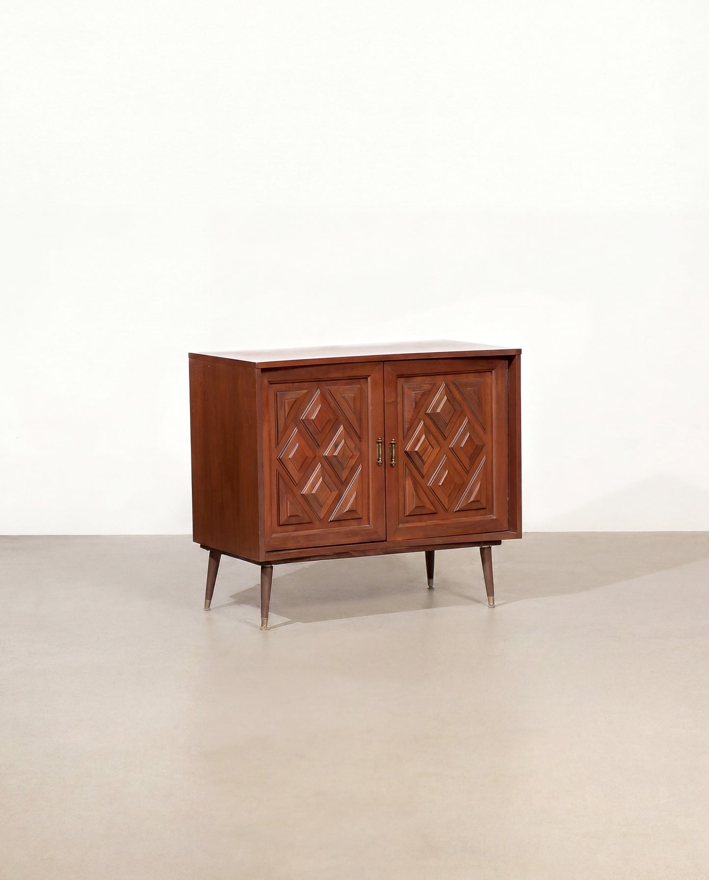 MCM Brutalist Dark Walnut Dresser