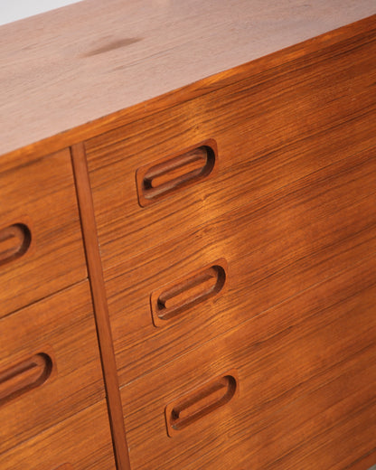 MCM Danish Teak 12-Drawer Dresser by Dyrlund