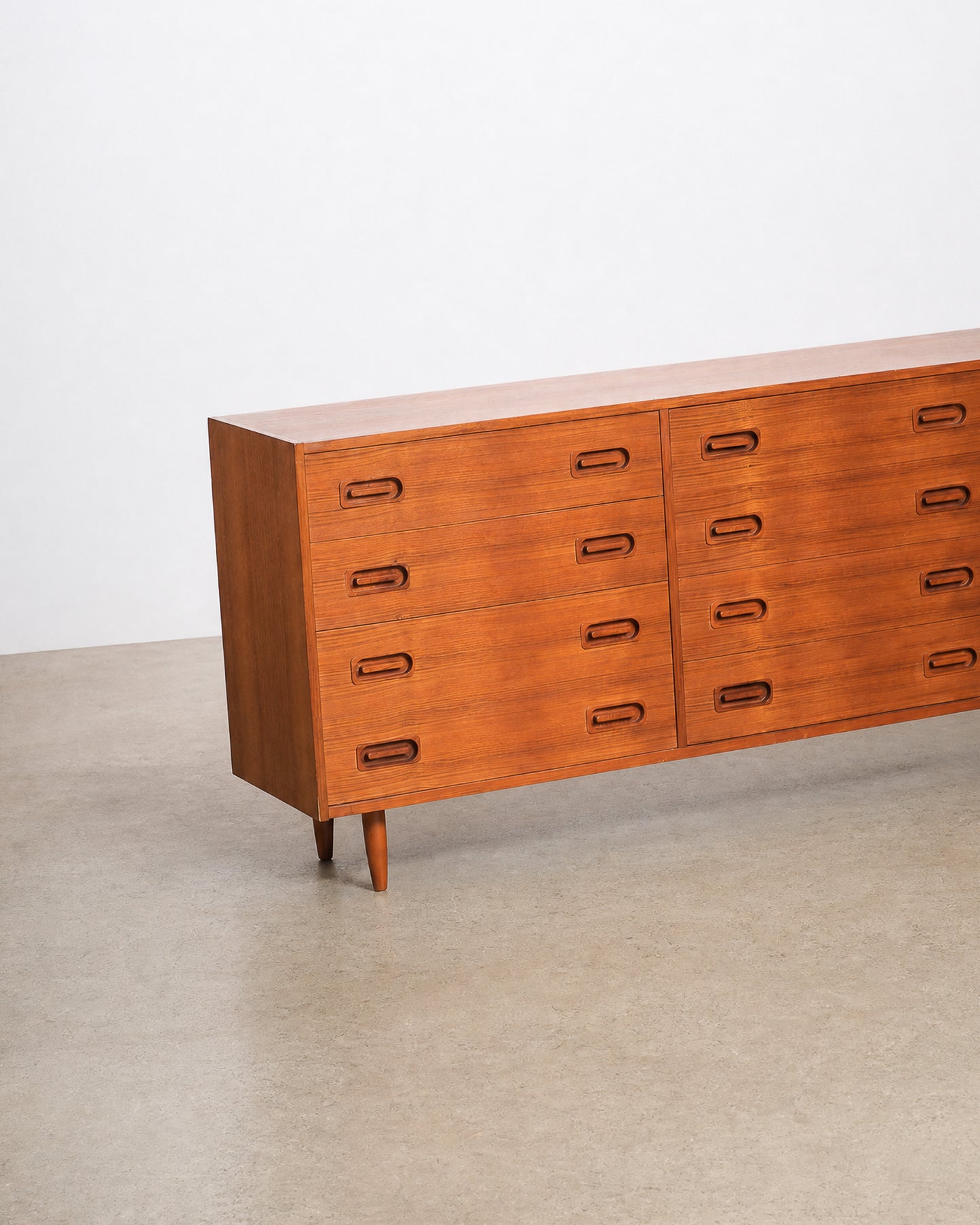 MCM Danish Teak 12-Drawer Dresser by Dyrlund