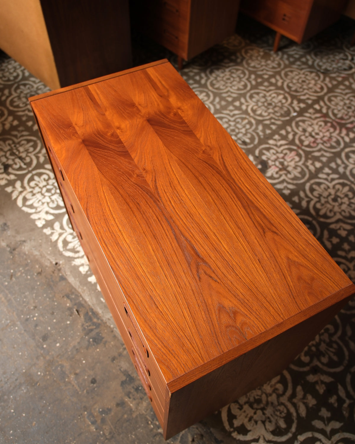 Mid-Century Modern Danish Teak 4-Drawer Dresser by Dyrlund