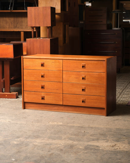 MCM Danish Teak 8-Drawer Dresser
