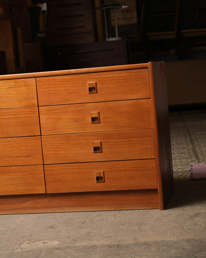 MCM Danish Teak 8-Drawer Dresser