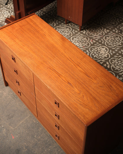 MCM Danish Teak 8-Drawer Dresser