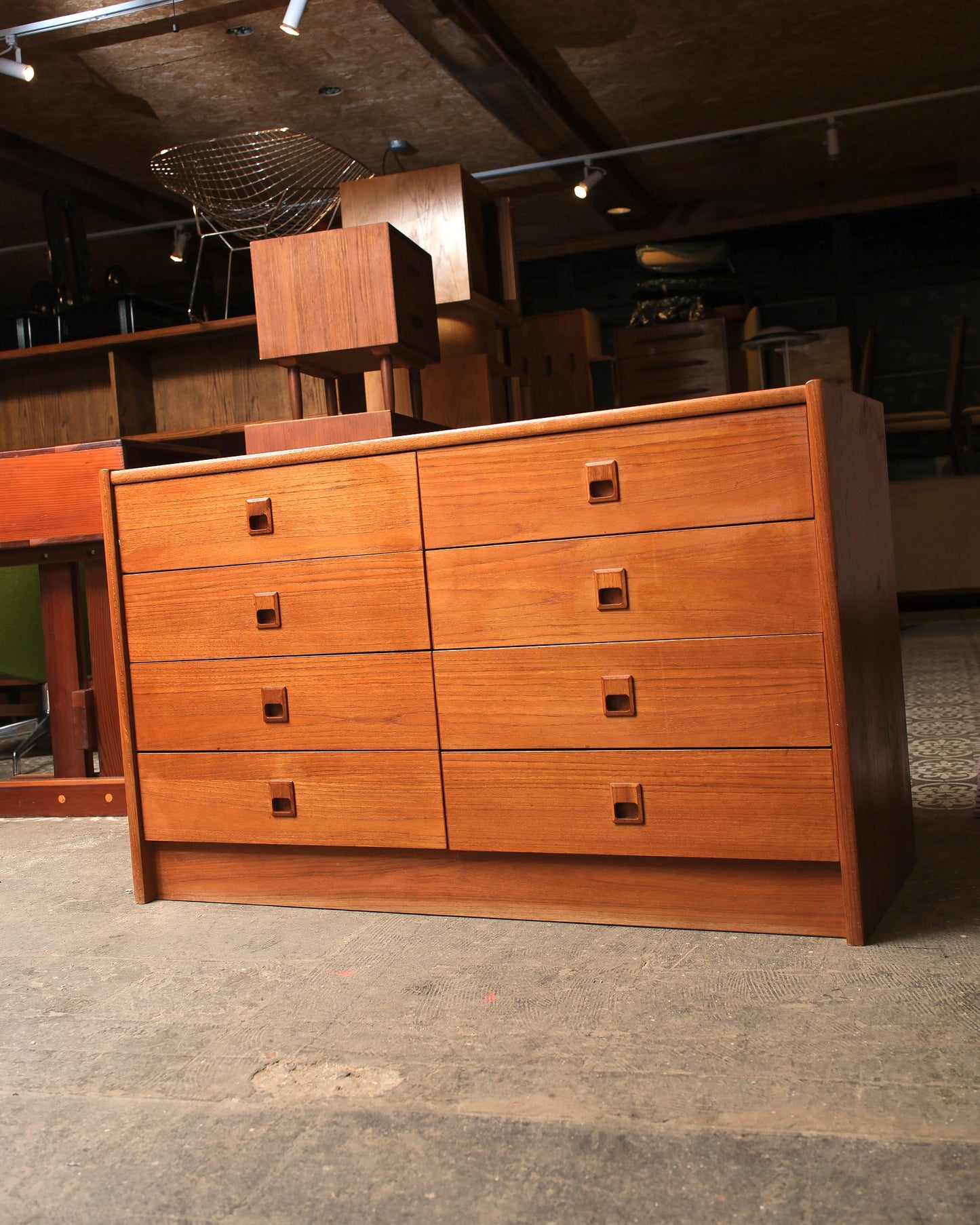 MCM Danish Teak 8-Drawer Dresser