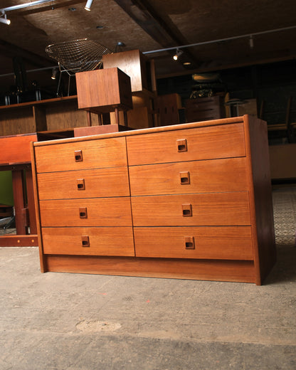 MCM Danish Teak 8-Drawer Dresser