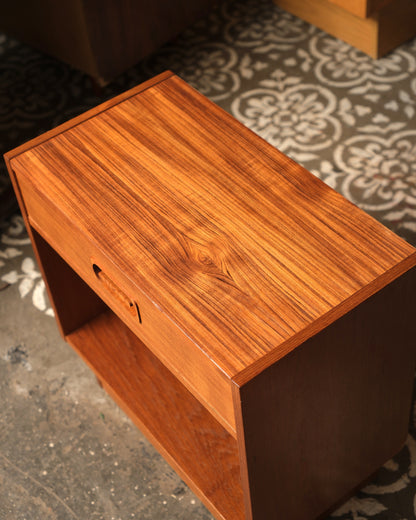 Mid-Century Modern Danish Teak Nightstand Set by Dyrlund