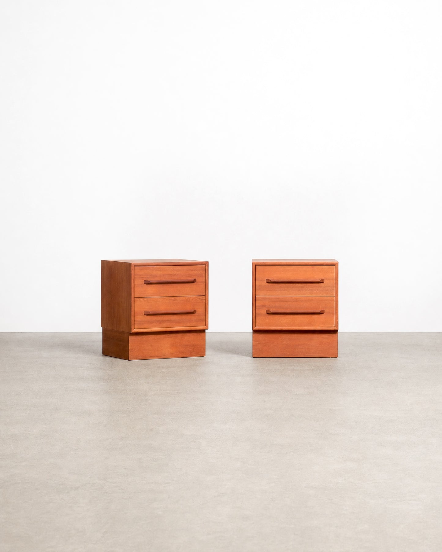MCM Danish Teak Nightstand Set