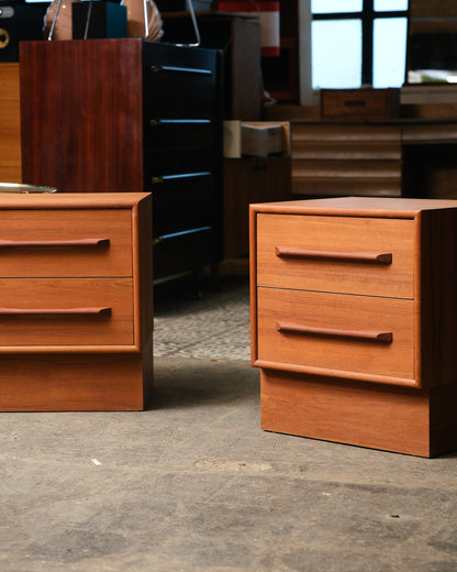 MCM Danish Teak Nightstand Set