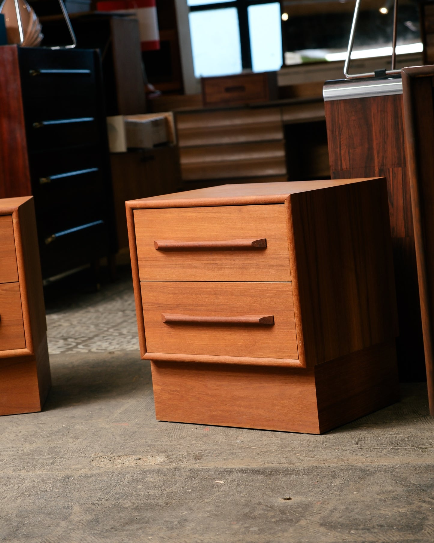 MCM Danish Teak Nightstand Set