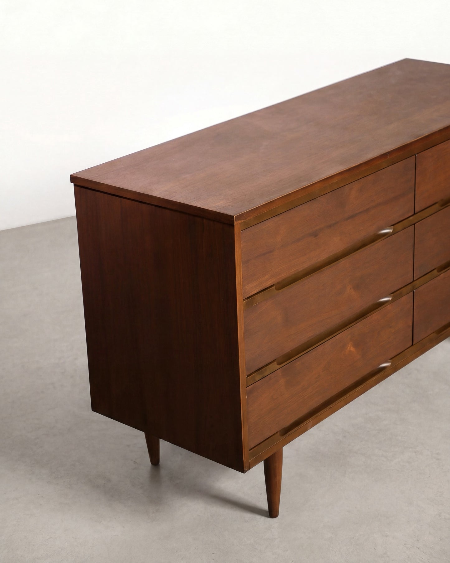 MCM Dark Walnut 6-Drawer Dresser