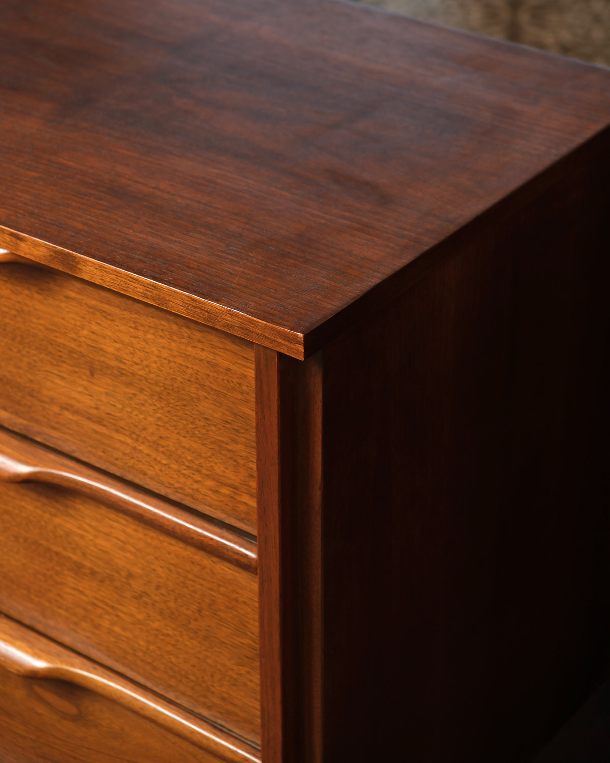 Additional angle showing the dresser's side profile and leg detail