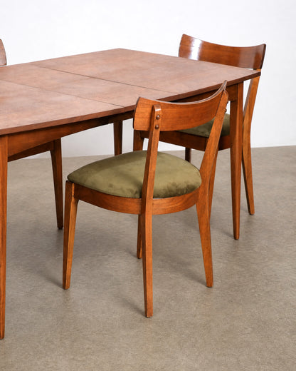 MCM Dark Walnut Dining Set by KF Furniture